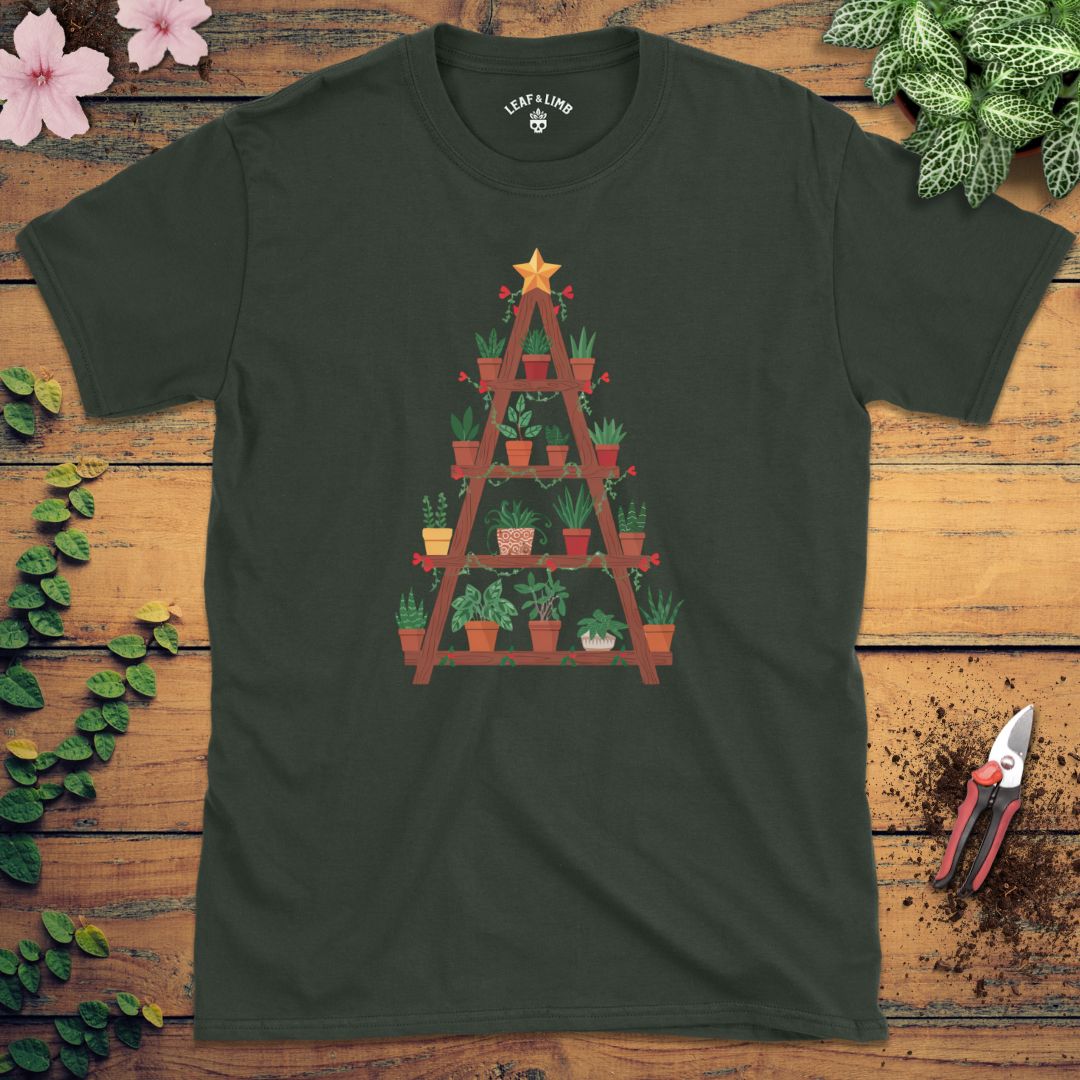 Houseplant Christmas Tree Tee