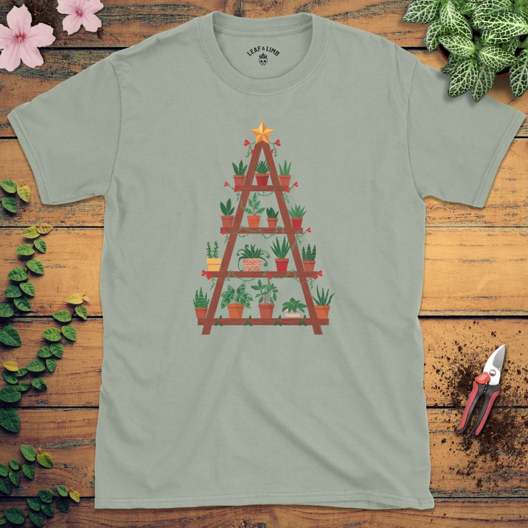 Houseplant Christmas Tree Tee