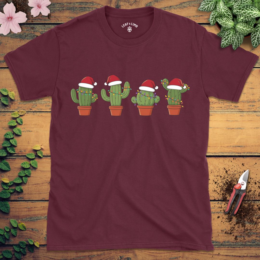 Santa Hat Cacti Tee