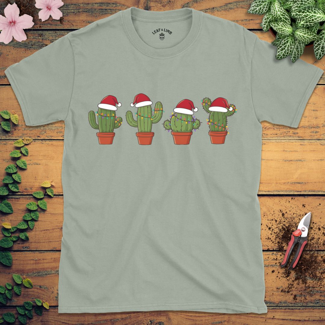 Santa Hat Cacti Tee