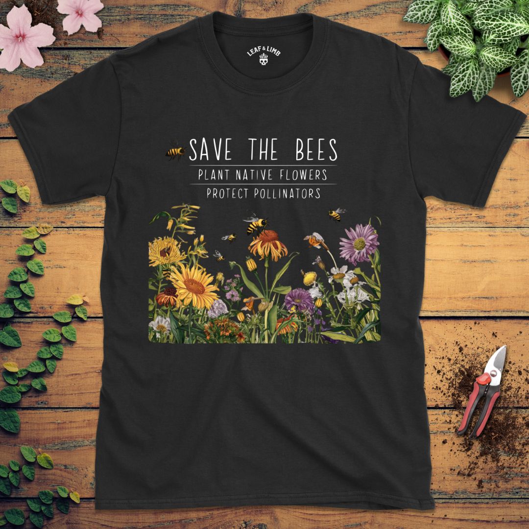 Save the Bees and Plant Native Tee