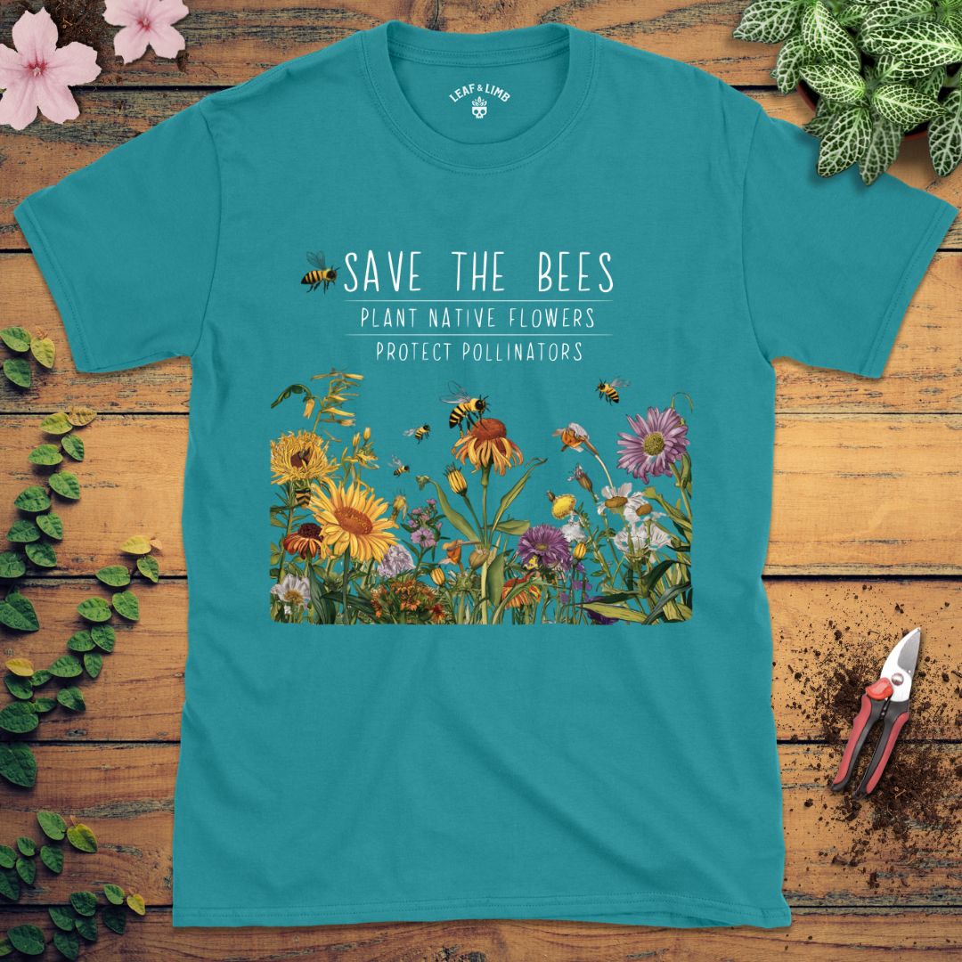 Save the Bees and Plant Native Tee